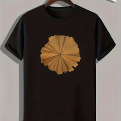 Pattern Print Men's Sports T-shirt Graphic Tee