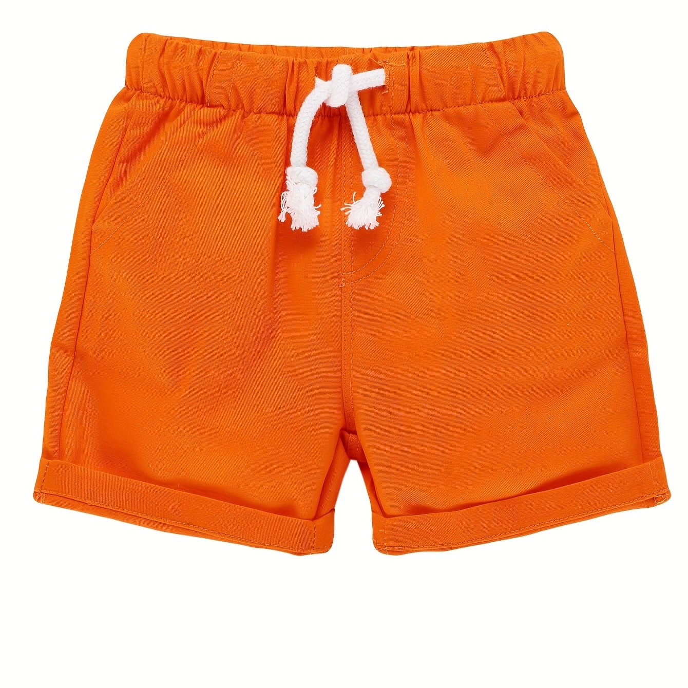Boys Casual Shorts Drawstring Waist Kids Summer Clothes