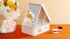 Portable Makeup Case with Mirror & Light