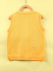 Baby Boys Bear Embroidery Knit Vest Clothes