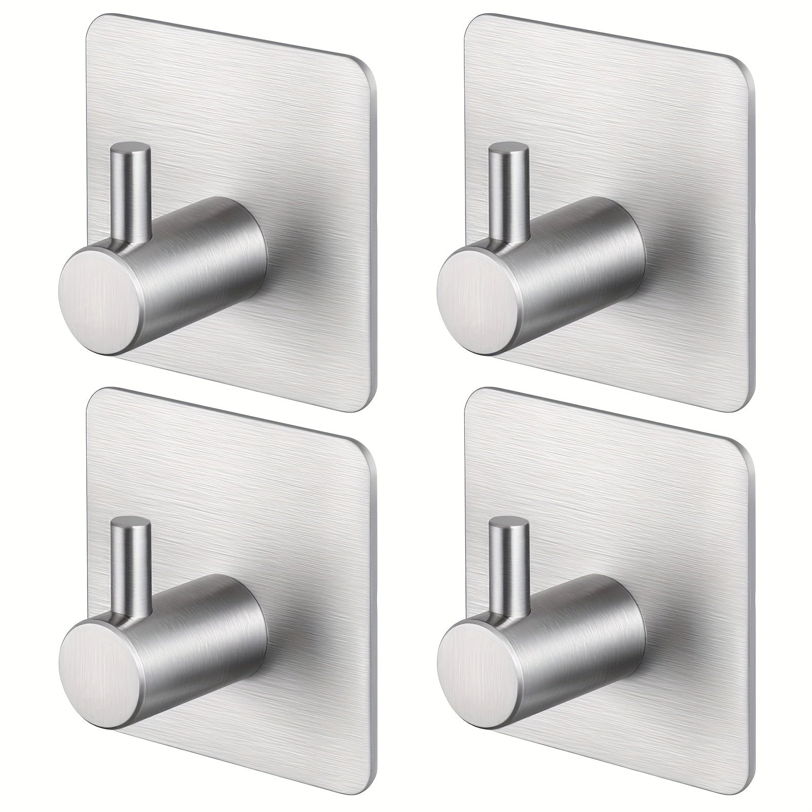 Stainless Steel Adhesive Hooks for Hanging Coat Hat Towel