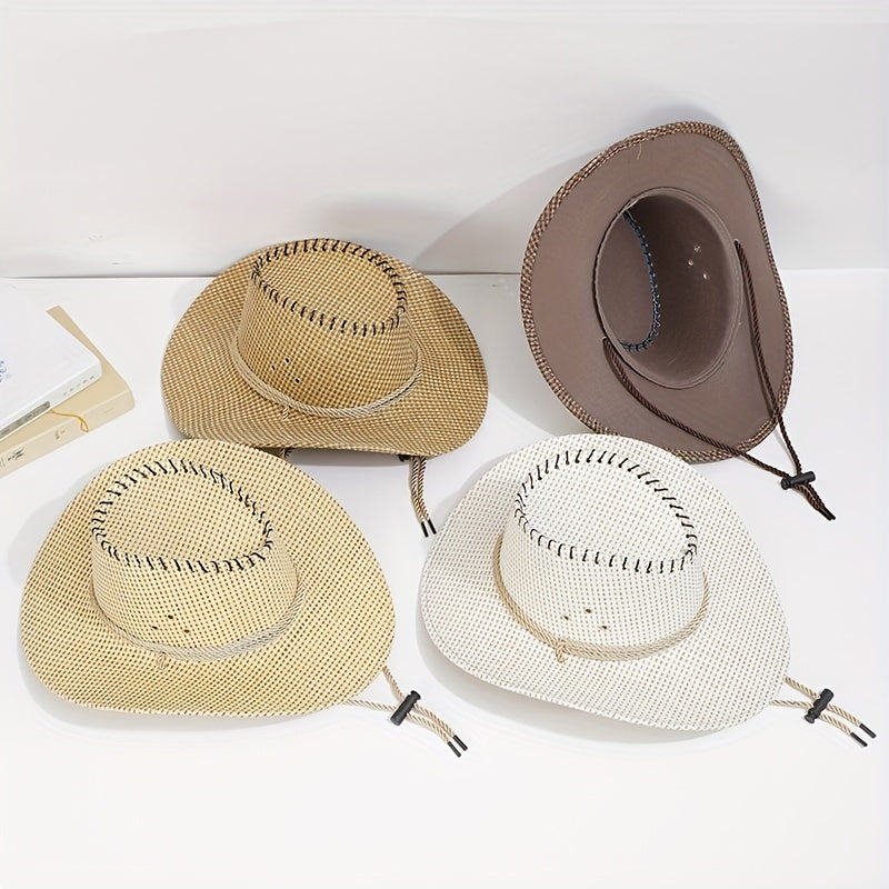 Western Cowboy Style Hat Sunshade Sunproof Knight Hat Topper