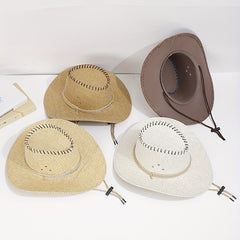 Western Cowboy Style Hat Sunshade Sunproof Knight Hat Topper