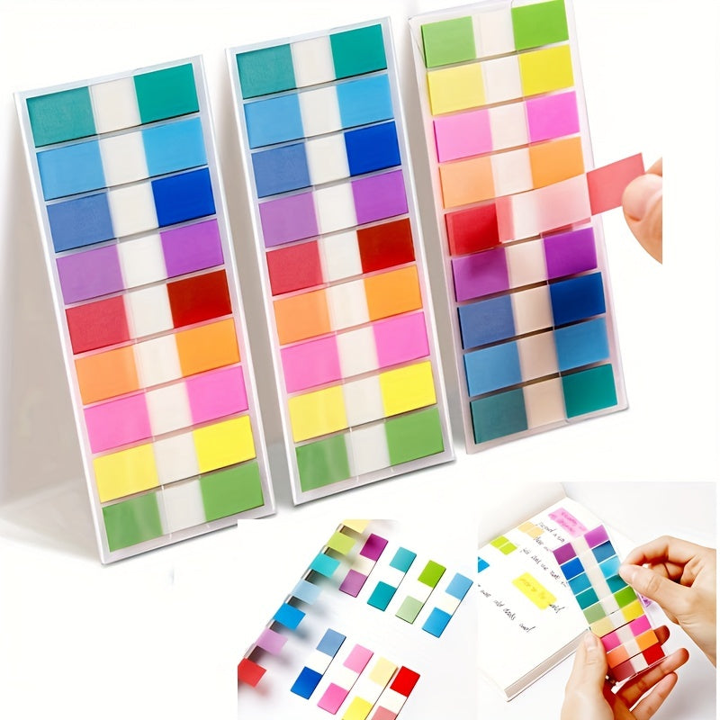 200pcs Colorful Transparent Index Labels Sticky Notes