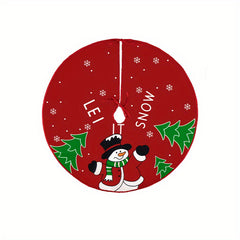 Disposable Christmas Tree Skirt Creative Printing Tree Bottom Decoration