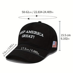 Flag Embroidery Baseball Cap Solid Cotton Dad Hat Unisex Sports Hat