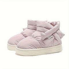 Women's Solid Thermal Snow Boots Fall Winter Keep Warm Non Slip Snow Shoes