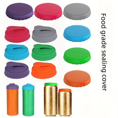 Silicone Bottle Cap Cola Soda Can Lids Leak Proof Sealing Cap