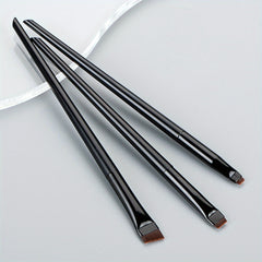 Ultra Thin Eyebrow Brush Set 3Pcs Angled Precision Eyeliner Makeup Brushes