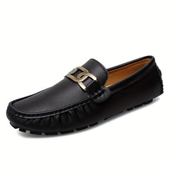 Women's Metal Chain Flat Loafers Soft Sole Slip On Shoes