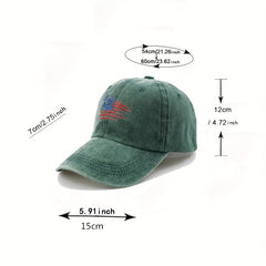 Butterfly Flag Baseball Cap Vintage Washed Distressed Adjustable Dad Hats