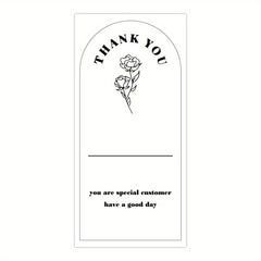 50 Sheets Thank You For Your Order Stickers Rectangle Gift Package Labels