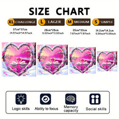 Love Swan Hot Wooden Puzzle - Ages 3+ - Hell Difficulty - Gift Box