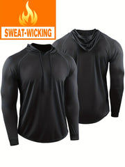 Men's Loose Sports Hoodie Fast Dry Hooded Sweater