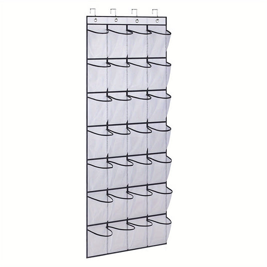 24 Pockets Over The Door Hanging Shoe Organizer 56 01cm X 22 0cm