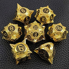 7 Die Metal Polyhedral Dice Set with Gift Box