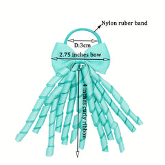 20pcs Hair Tie With Bowknot Tassel Hair Rope for Women Girls