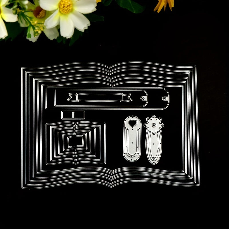 Metal Book Cutting Dies for Scrapbooking and DIY Craft