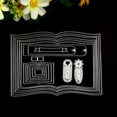 Metal Book Cutting Dies for Scrapbooking and DIY Craft