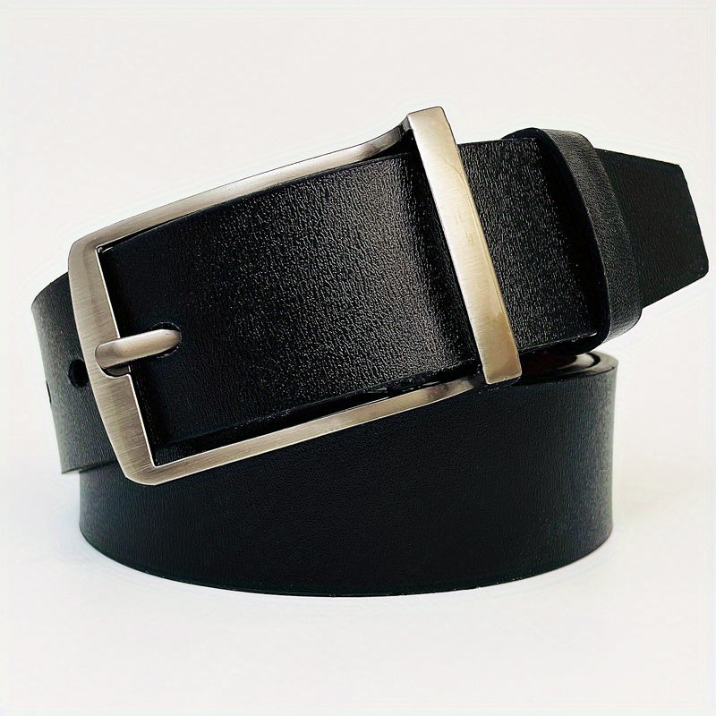 Men's Alloy Pin Buckle PU Leather Belt