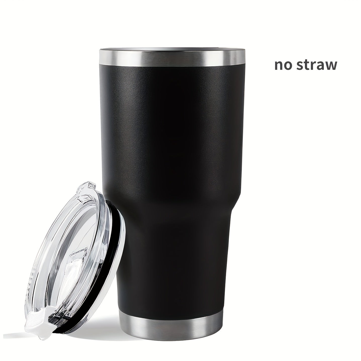 30oz Insulated Tumbler Stainless Steel Travel Coffee Mug with Lid & Straws