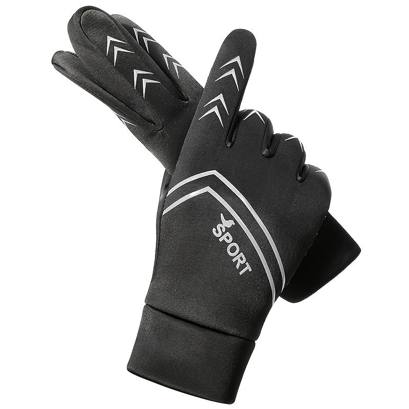 Windproof Waterproof Fleece Thermal Gloves Outdoor Non Slip Durable