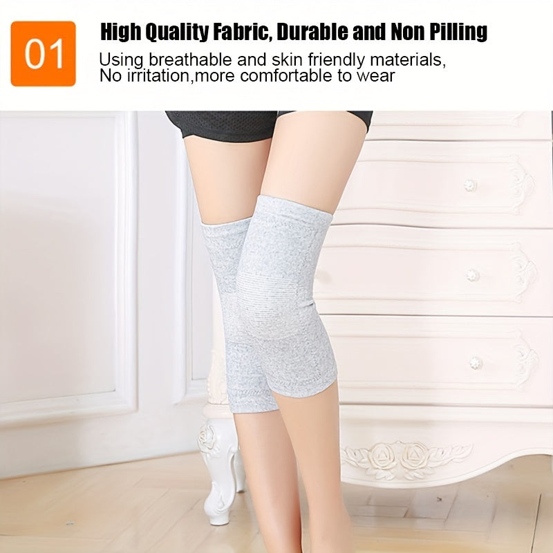 Thickened Golden Velvet Knee Pads for Warmth and Protection