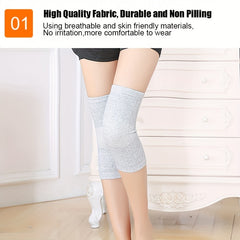 Thickened Golden Velvet Knee Pads for Warmth and Protection