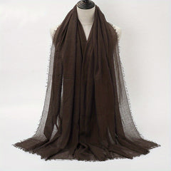 Muslim Bandana Solid Pleated Short Beard Headscarf