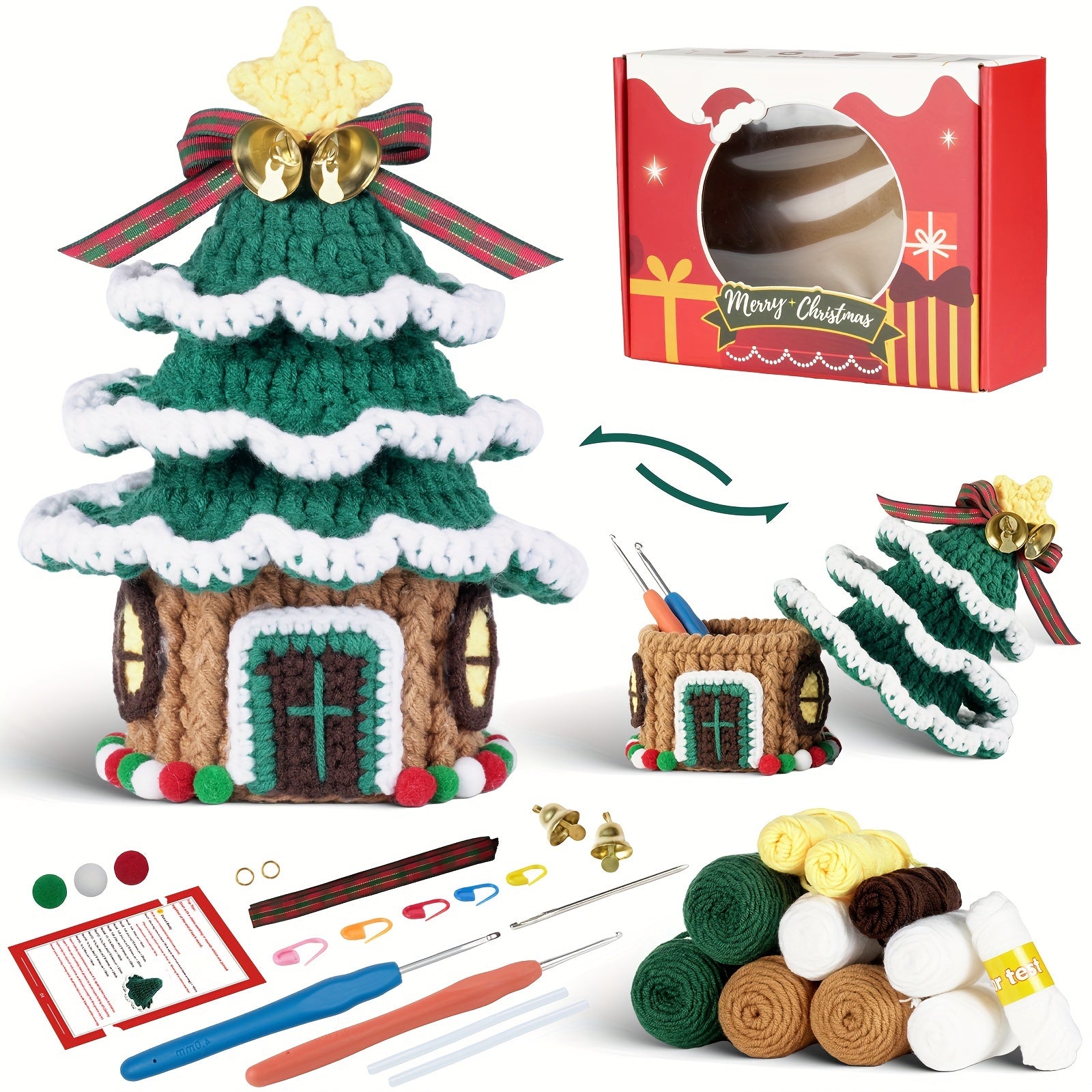 Crochet Set with Instructions, Video Tutorials, Art Supplies