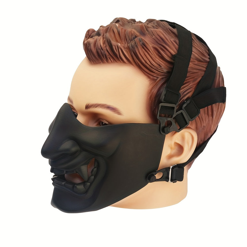 Airsoft Half Face Protective Demon Mask For Shooting