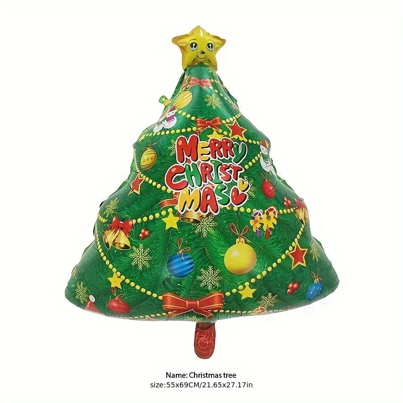 Large 3D Christmas Tree Decoration Balloon Gift