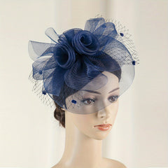 Women Flower Headband Head Piece Bridal Hat Wedding Derby Church Accessories