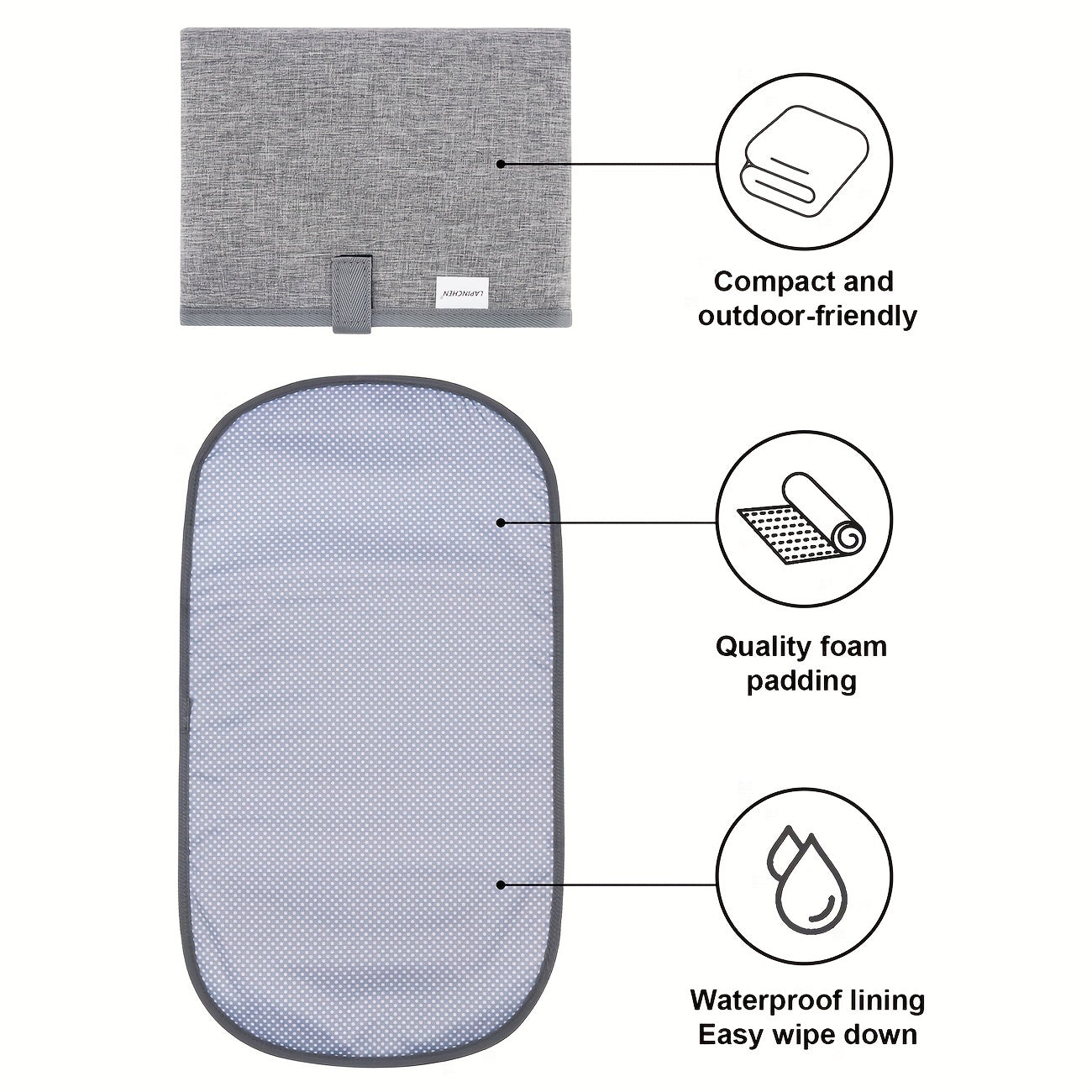 Waterproof Portable Baby Changing Pad Set - Boy & Girl