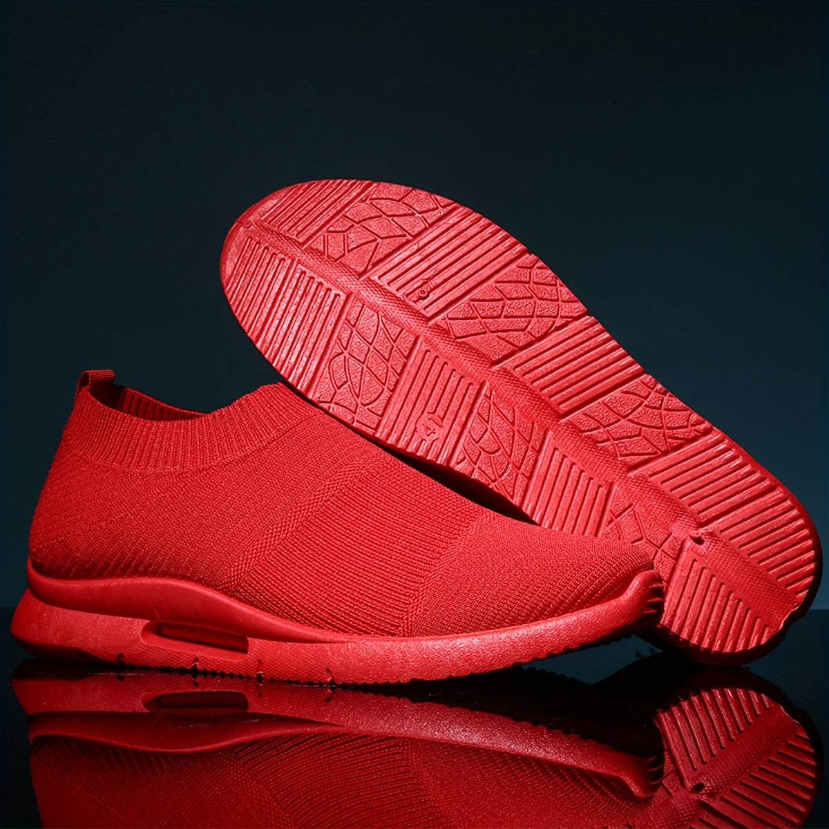 Women's Knitted Sock Sneakers Slip On Low Top Walking Shoes