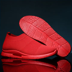 Women's Knitted Sports Shoes Slip On Running Sneakers