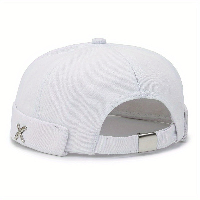 Spring Hip hop Hat Without Brim Street Hat Personality Brimless Round Hat