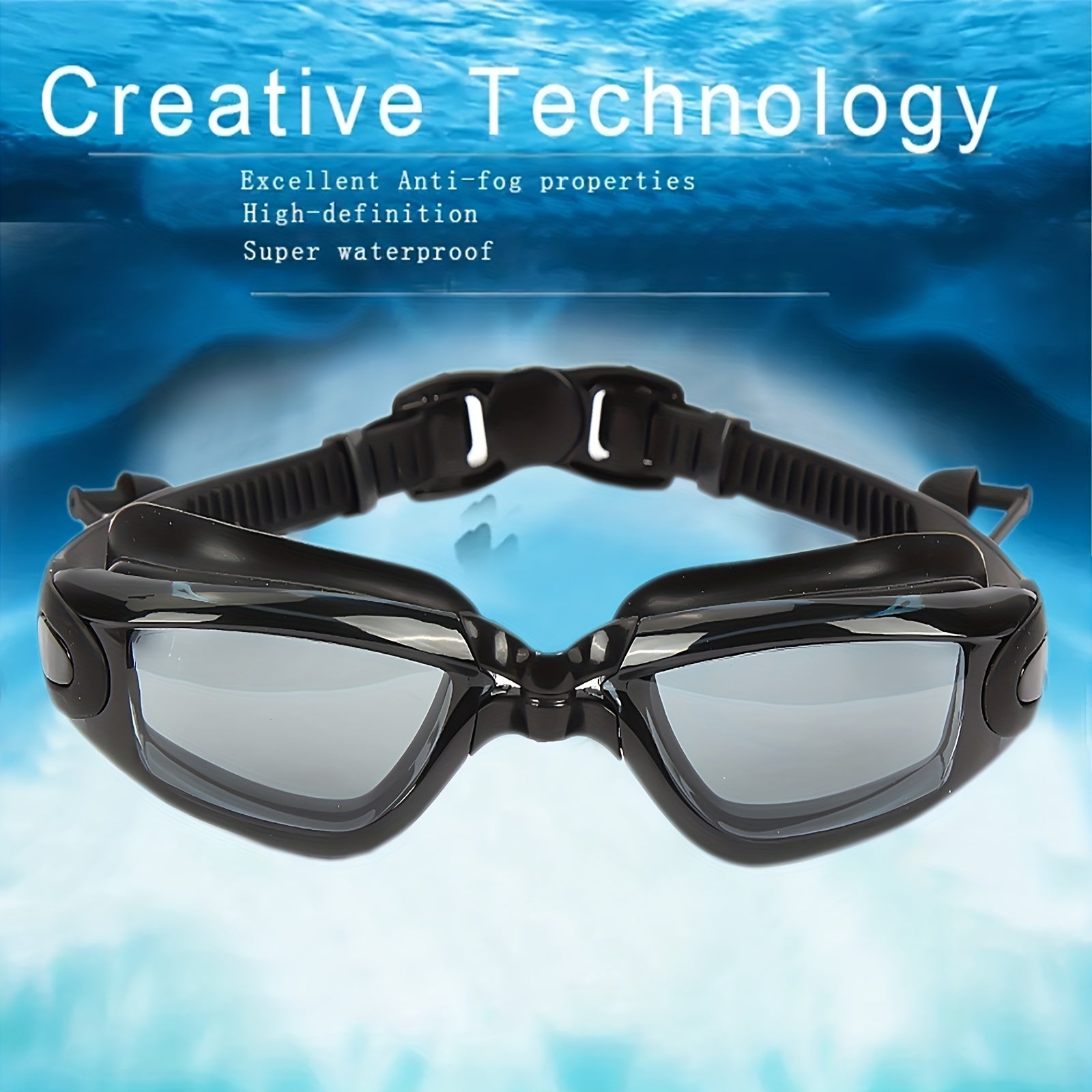 Anti Fog Swimming Goggles 180 Clear Vision Waterproof for Man Women