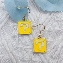 Bright Yellow Stud Earrings for Women - Sweet Style