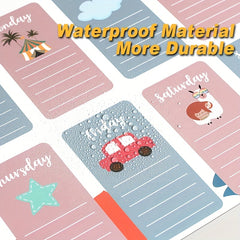 Magnetic Weekly Planner for Refrigerator with Nano Technology
