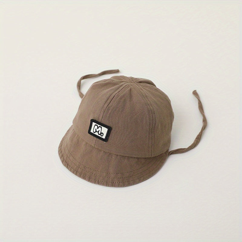 Unisex Sunshade Bucket Hat with M Label for Kids