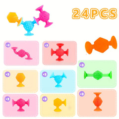 Textured Suction Toys Build Create Mold Bath Toys Hours Of Fun