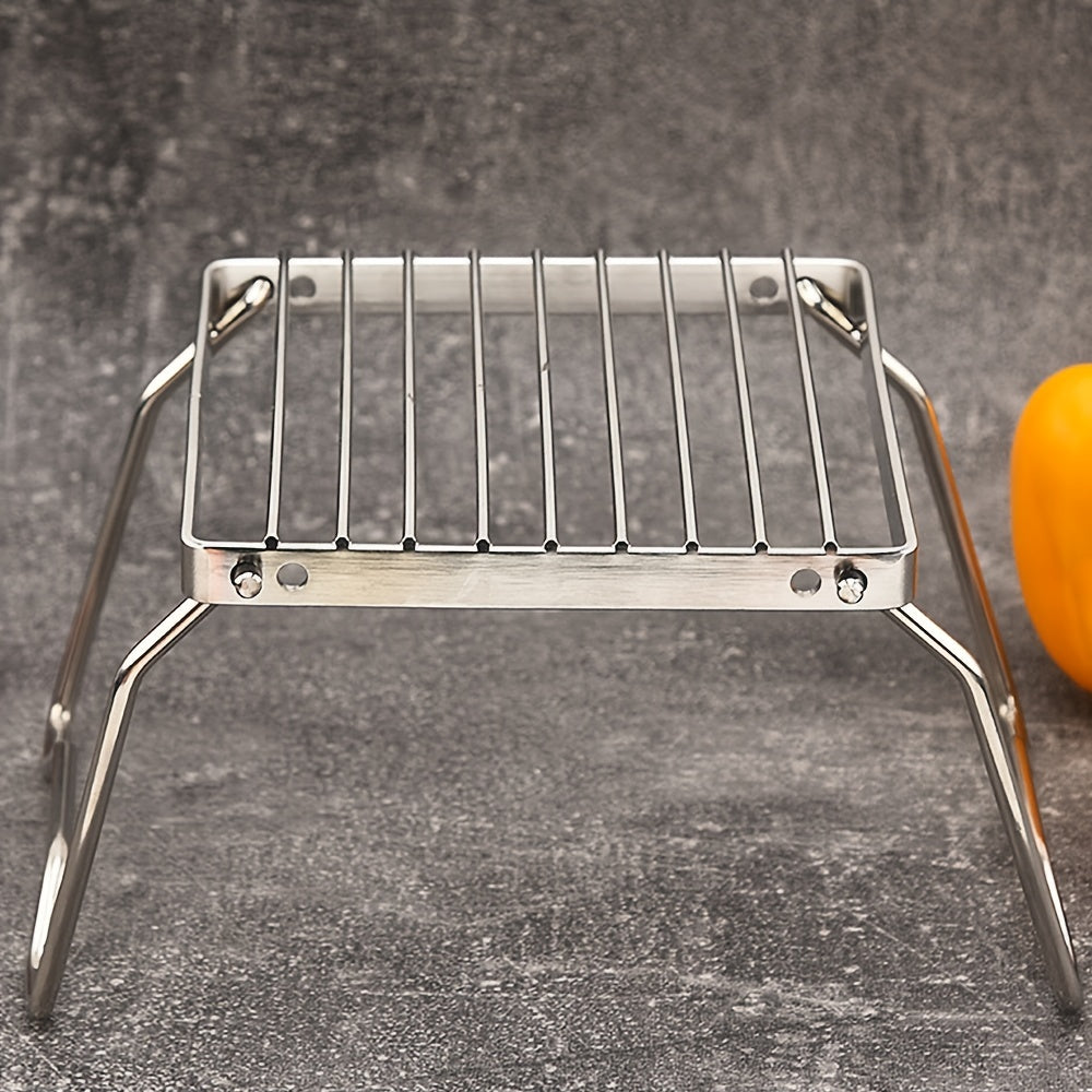 Portable Stainless Steel Campfire Grill Rack for Outdoor BBQ