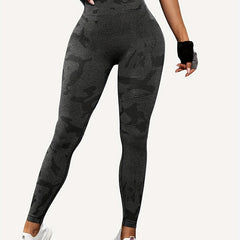 High Waisted Yoga Pants Camouflage Print Leggings