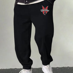 Men's Print Sweatpants Casual Stretch Drawstring Joggers