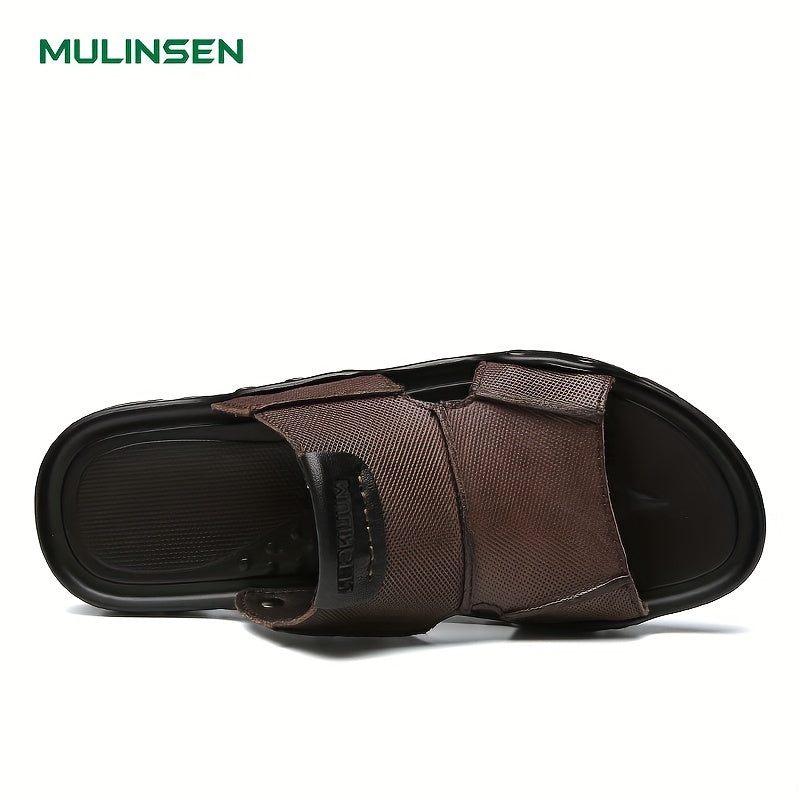 Men's Slip On Outdoor Sandals Anti-skid Flat Beach Sandals