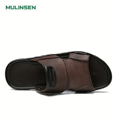 Men's Slip On Outdoor Sandals Anti-skid Flat Beach Sandals