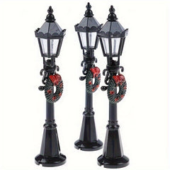 3pcs Dollhouse 1:12 Scale Street Lights Pathway Lamppost Lamp Model