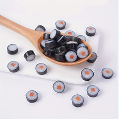 Mini Sushi Model Dollhouse Kitchen Accessories Round Nori Sushi DIY Food Toys