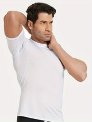 HOPLYNN Men's Compression Shirt Short Sleeve Crew Neck Undershirt